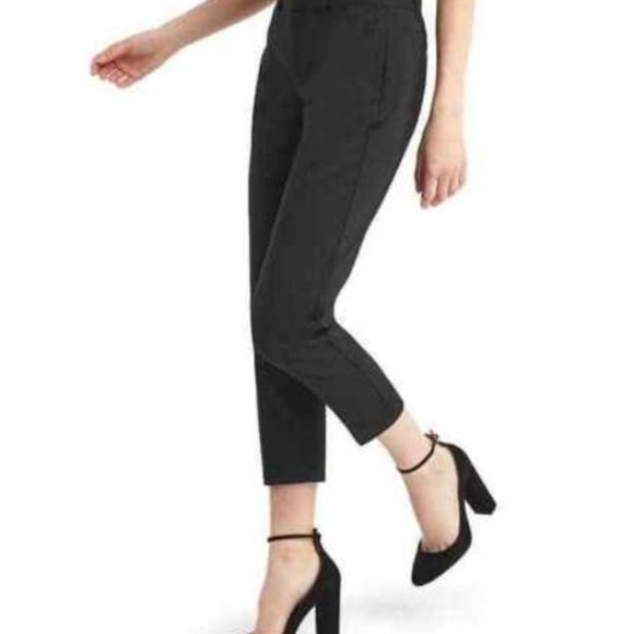 Gap Women's Black Slim Cropped Capri Pants Casual Career Work Business Size 6 - Picture 4 of 4
